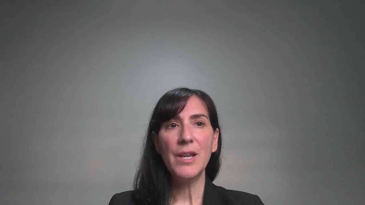 Jess C, still frame from their video testimonial